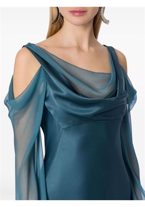 Abito da sera con spalle scoperte in blu Alberta Ferretti - donna ALBERTA FERRETTI | 041866190324